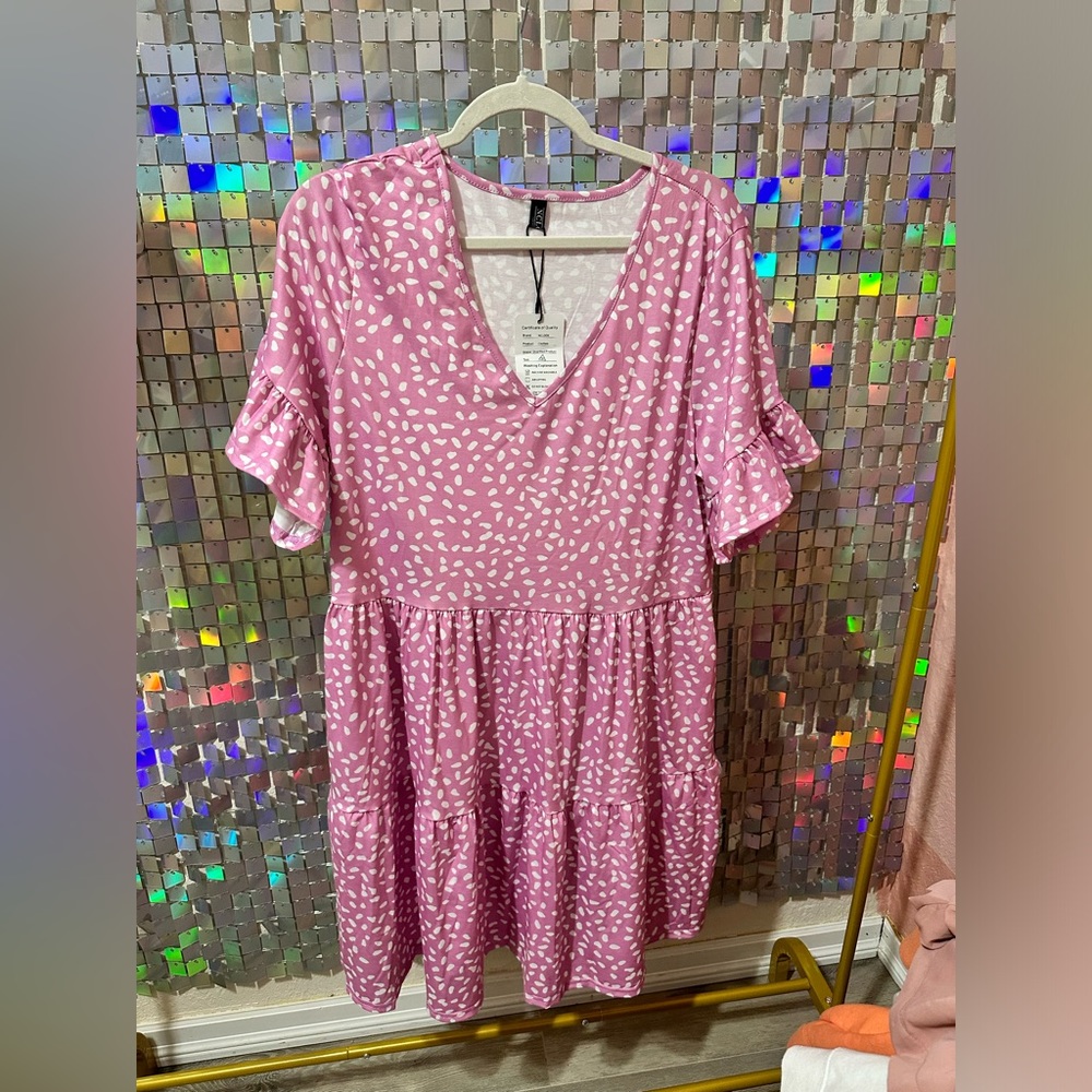 Pink Polka Dot Dress